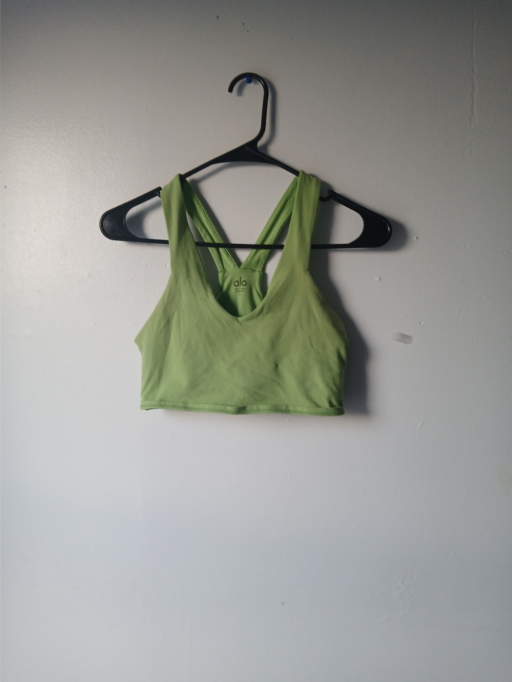 ALO Yoga Lime Green Racerback Sports Bra